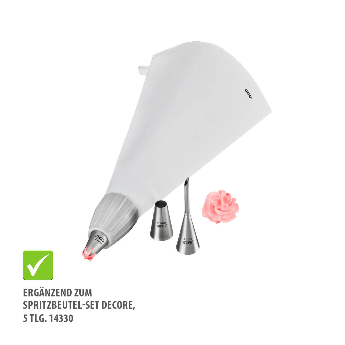Spritztüllen-Set DECORE, 4-teilig