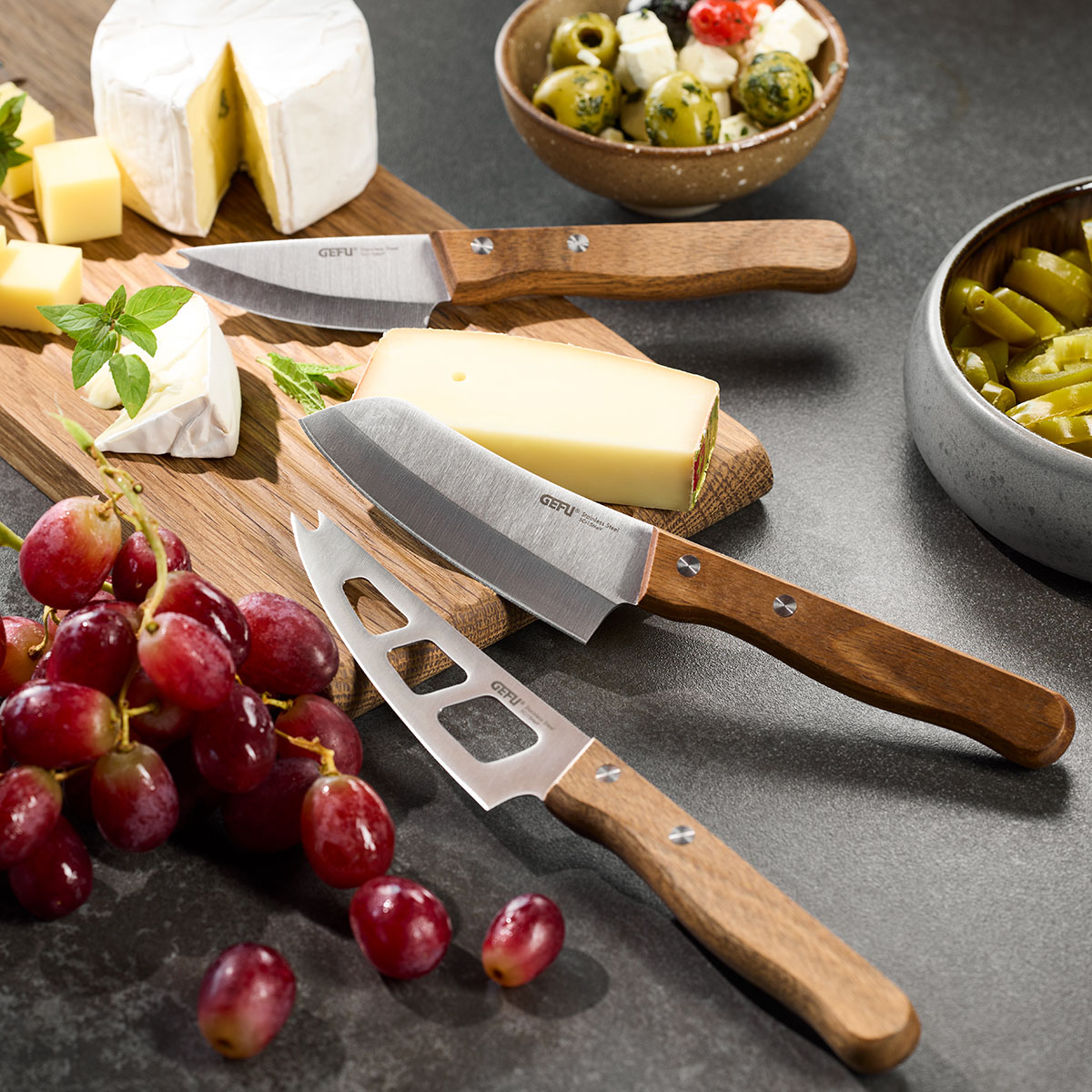 Käsemesser-Set CAVINA, 3-teilig