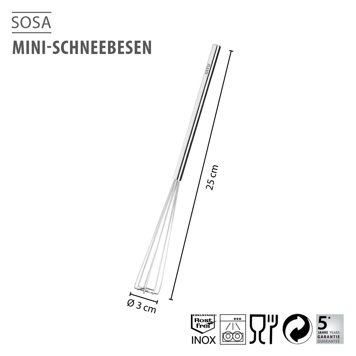 Mini-Schneebesen SOSA