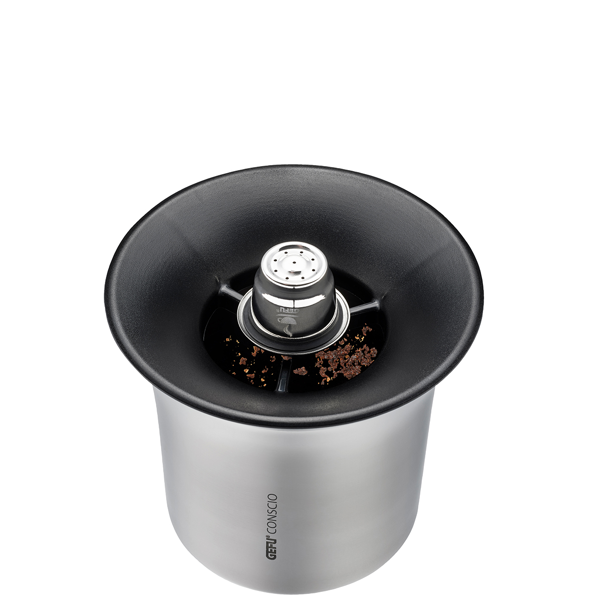 Coffee grounds collection container CONSCIO