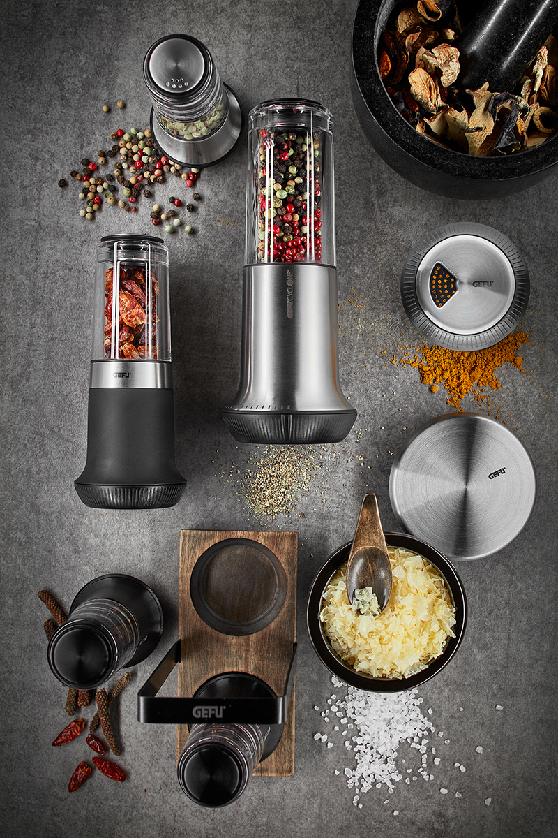 Salt or pepper mill X-PLOSION®, L black