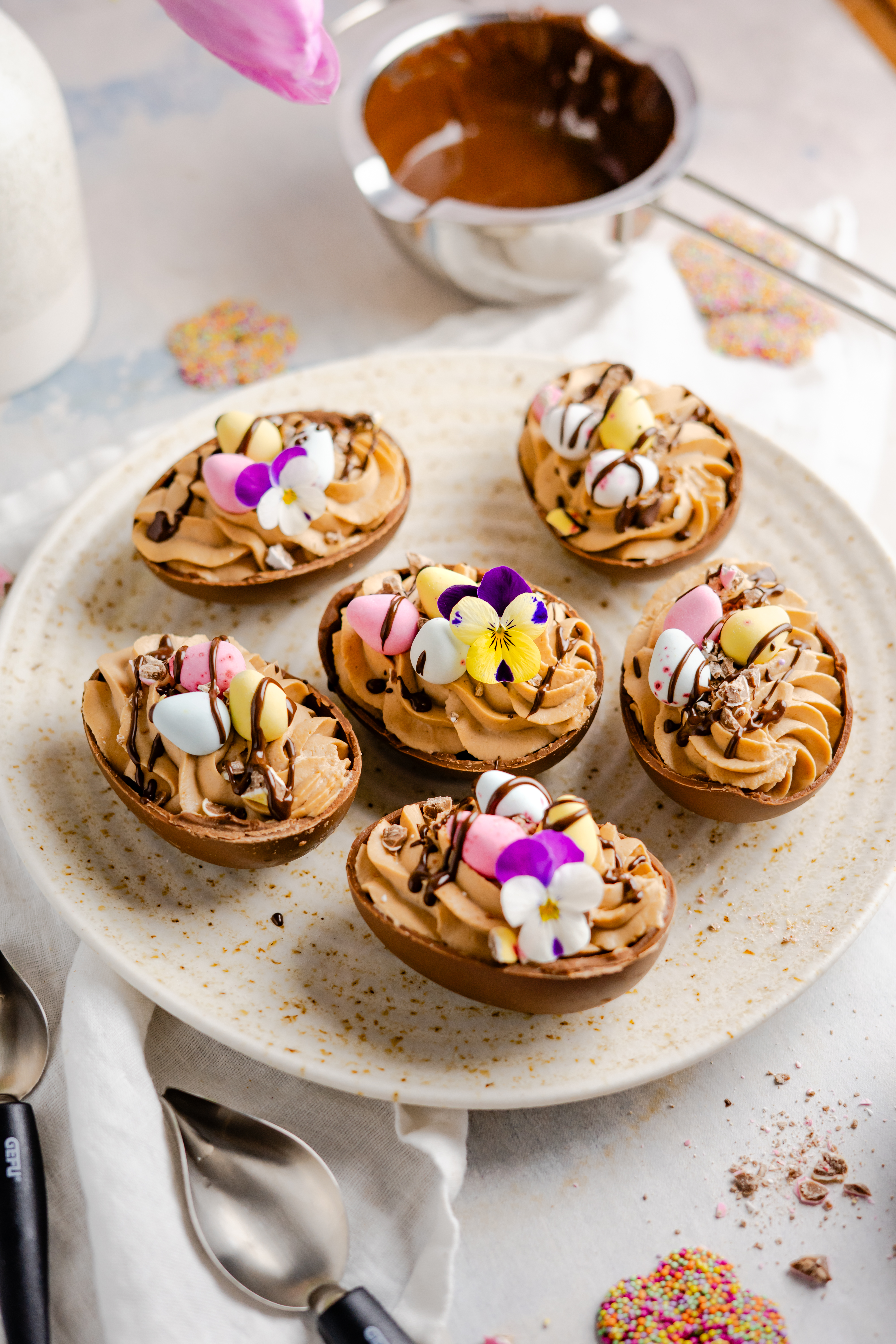 Gefüllte Schoko-Ostereier