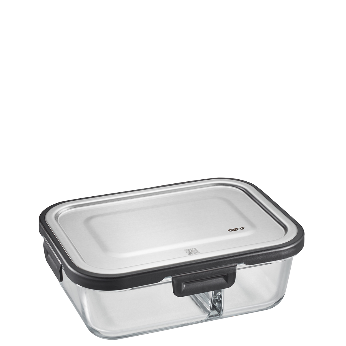 Food storage container MILO, rectangular, separated, small (Freshness  control and stock checks via app)