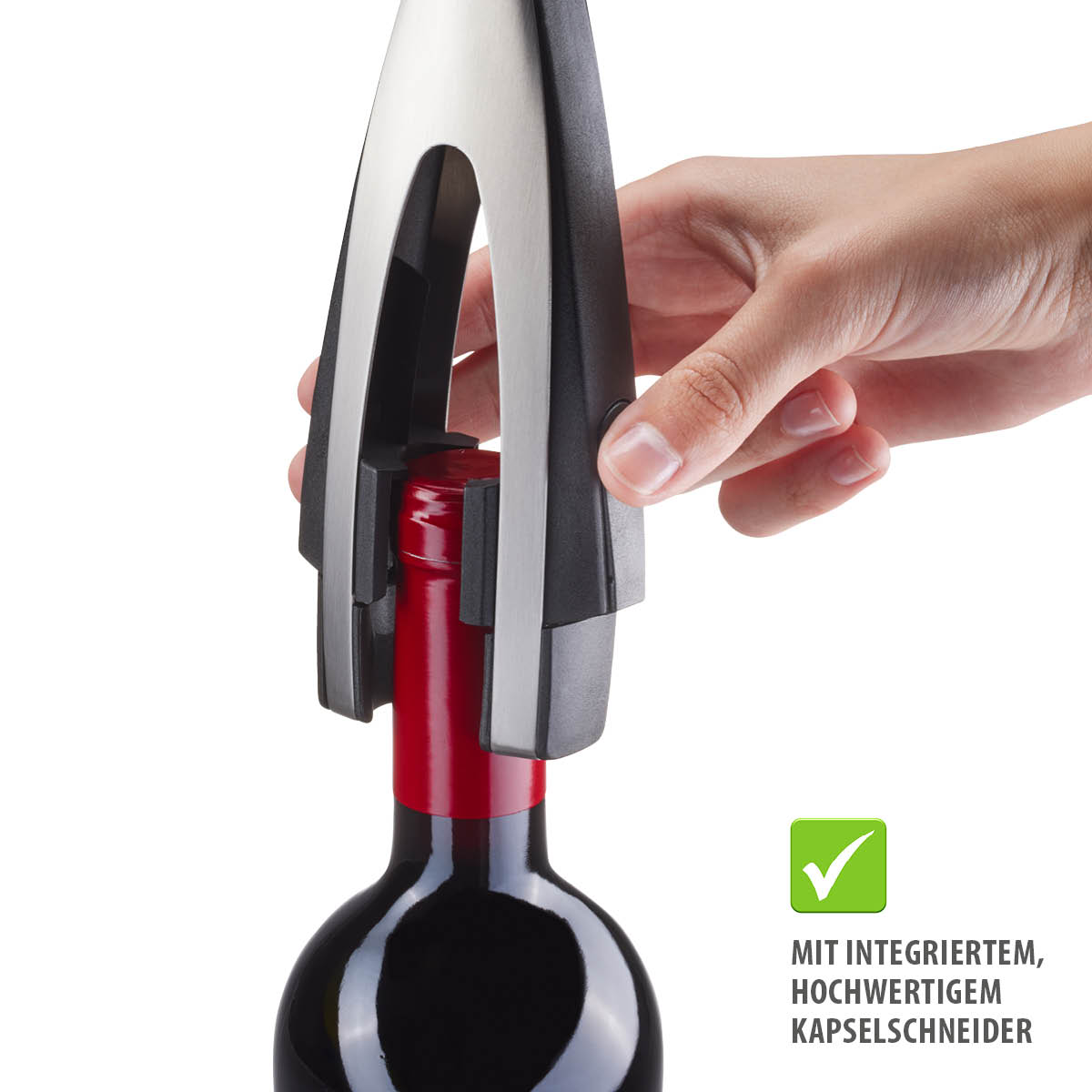 Korkenzieher mit integriertem Kapselschneider VINOSO