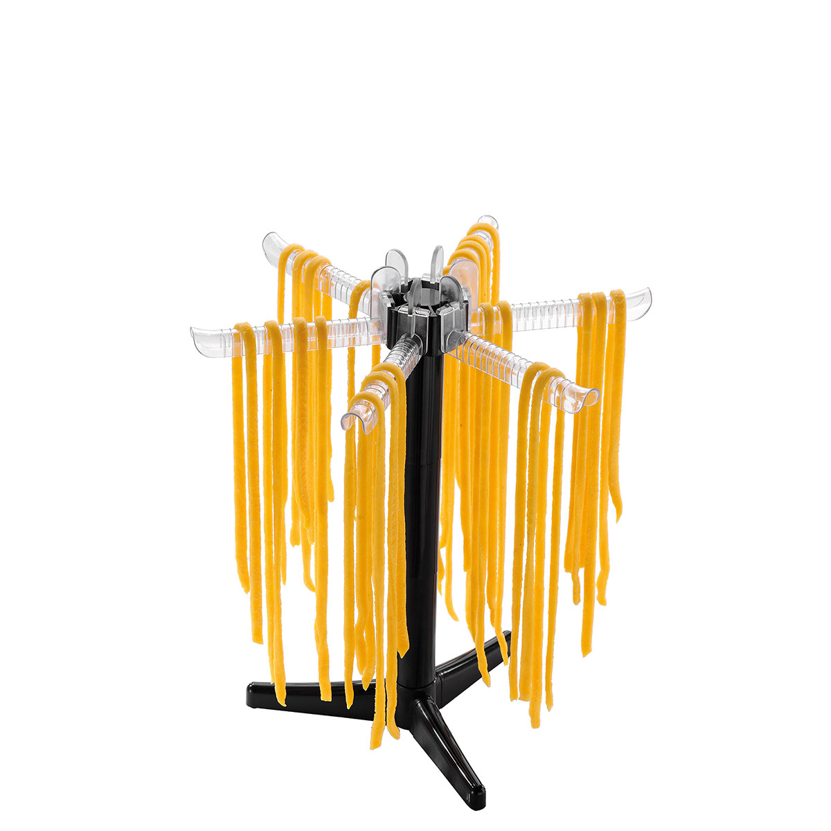Nudelständer für frische Pasta – Praktisch und platzsparend Nudelständer mit frischen Nudeln, ideal zum Trocknen von hausgemachter Pasta, kompakt und platzsparend