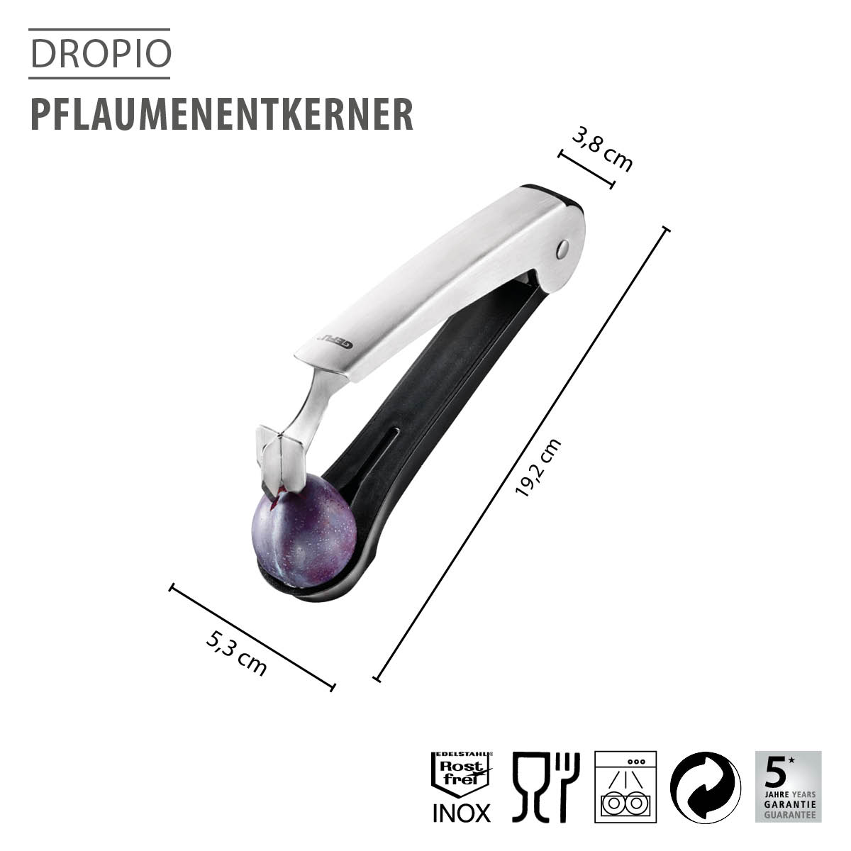Plum pitter DROPIO