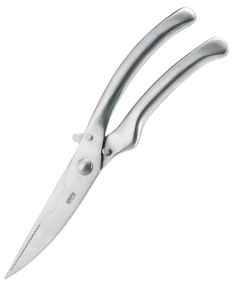Edelstahl Geflügelschere mit ergonomischem Griff Geflügelschere aus Edelstahl mit ergonomisch geformtem Griff für präzises Schneiden in der Küche