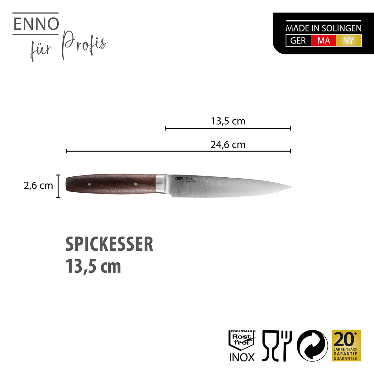 Trimming knife ENNO, 13.5 cm