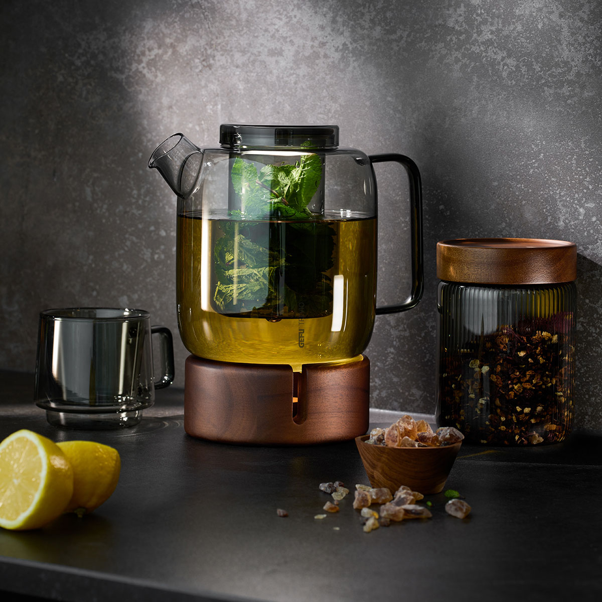 Teapot, 1.500 ml incl. teapot warmer TREVIO