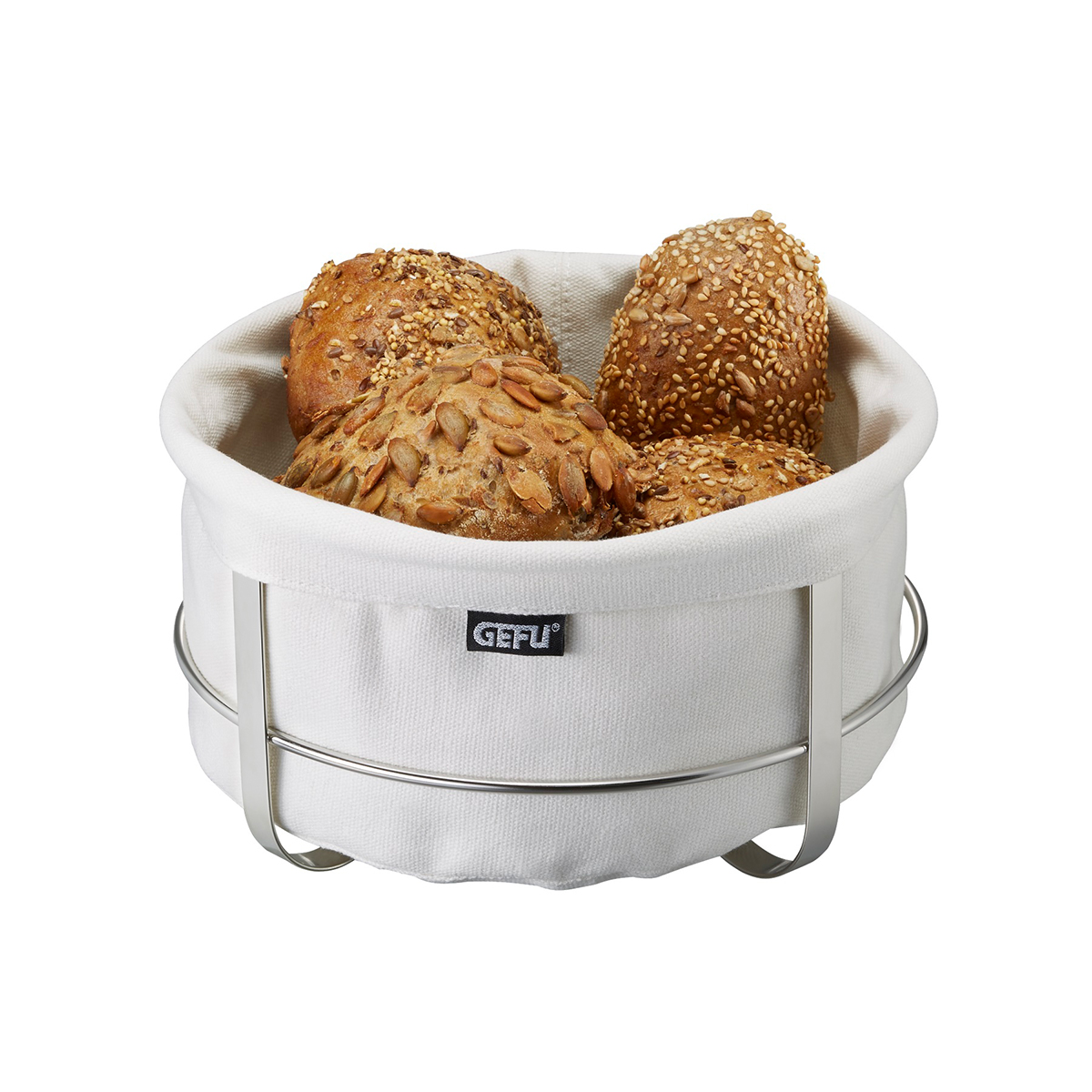 Bread Basket BRUNCH, round, white