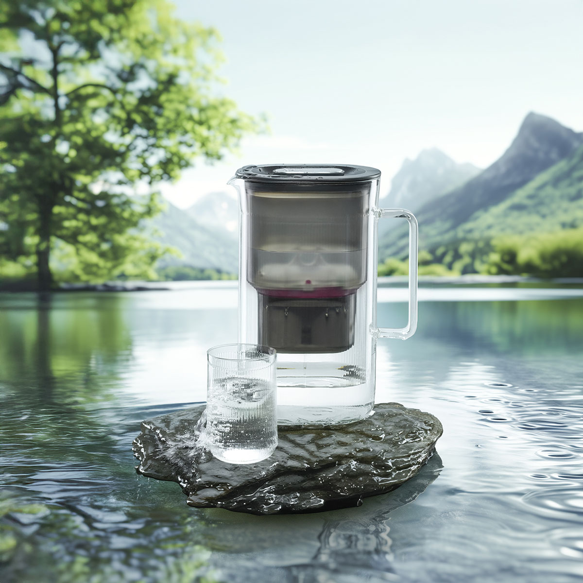 Tischwasserfilter inkl. Filterkartusche PURALIS