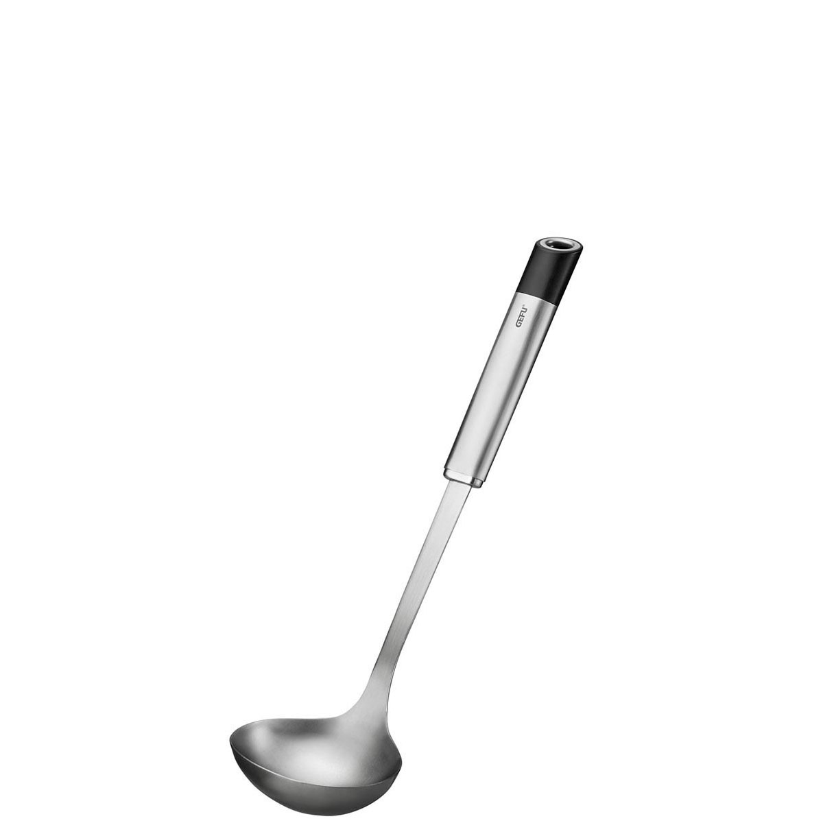 Hochwertige Edelstahl-Kelle für modernes Küchenzubehör Edelstahl-Kelle mit ergonomischem Griff für Suppen und Saucen