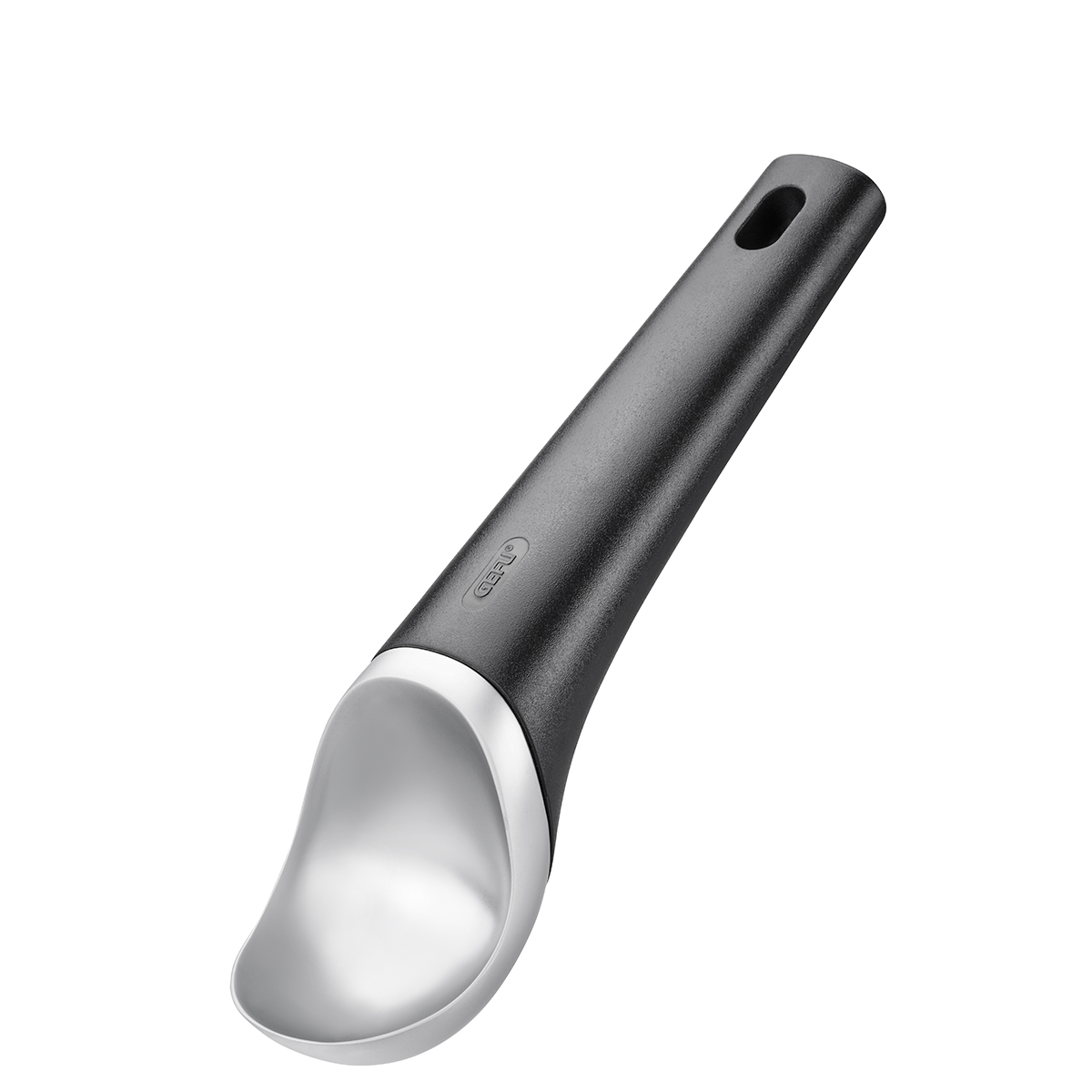 Eleganter Eislöffel mit ergonomischem Griff für einfaches Portionieren Ein stilvoller Eislöffel mit ergonomischem Griff, ideal zum Servieren von Eiscreme