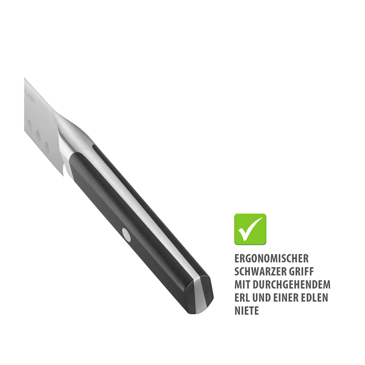Santokumesser ACURO, 18 cm Kullenschliff