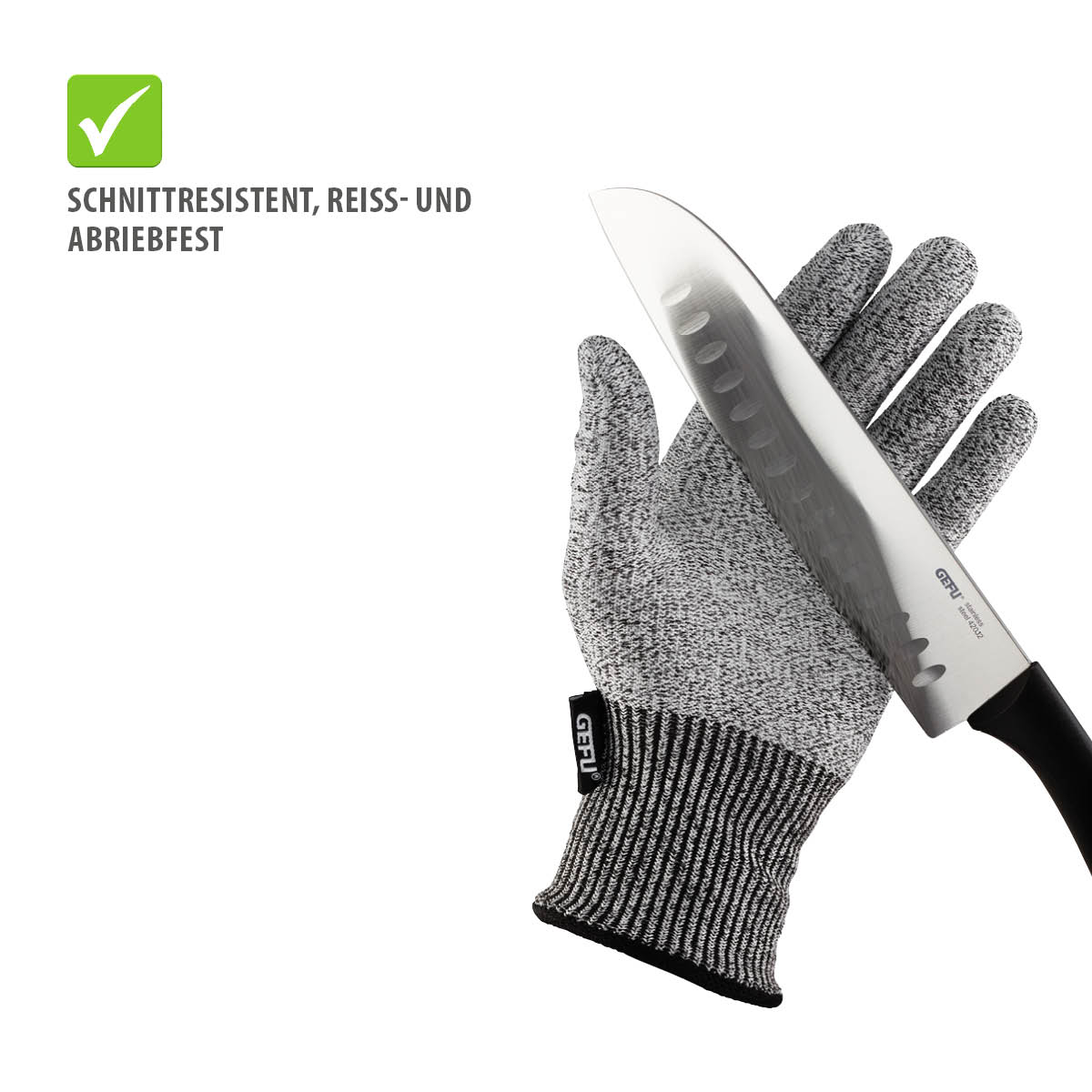 Set: Vierkantreibe V-CUT + Schnittschutz-Handschuh SECURO