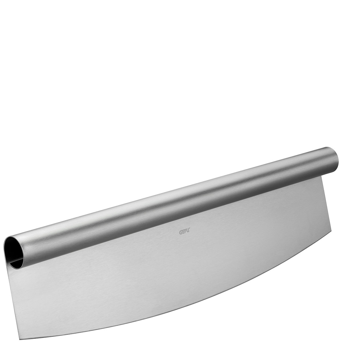 Hochwertiges Wiegemesser aus Edelstahl Silbernes Wiegemesser mit gebogener Klinge und ergonomischem Griff, ideal zum Schneiden von Kräutern und Gemüse