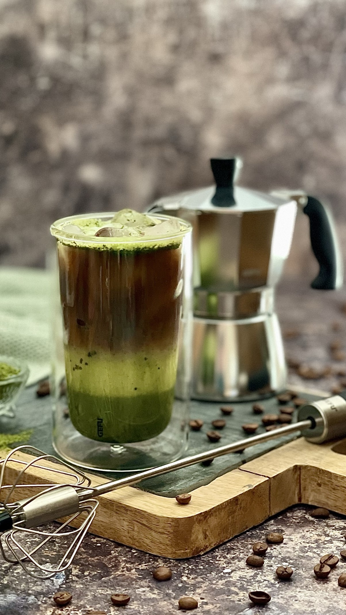 Matcha Espresso Latte 