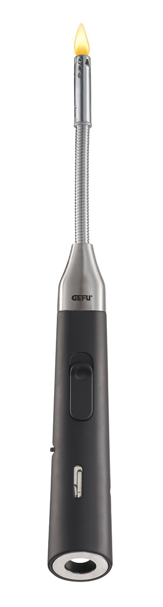 Flexibler Gasfeuerzeug mit Flammenregler Flexibler Gasfeuerzeug mit langem Hals und Flammenregler, ideal für schwer erreichbare Stellen wie Kerzen oder Grills