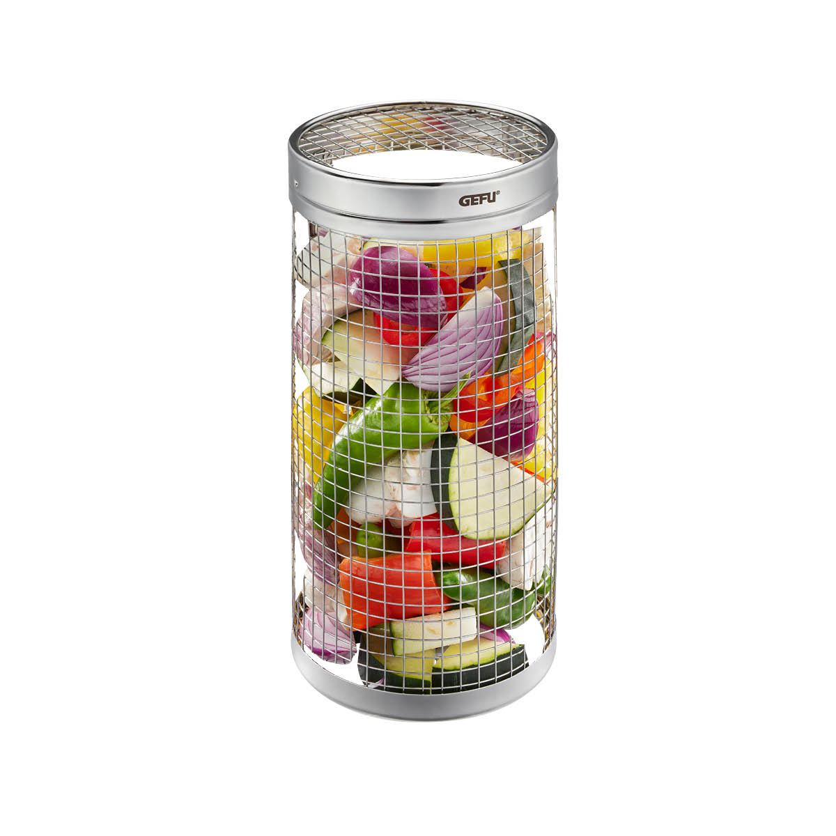 Rolling grill basket BBQ