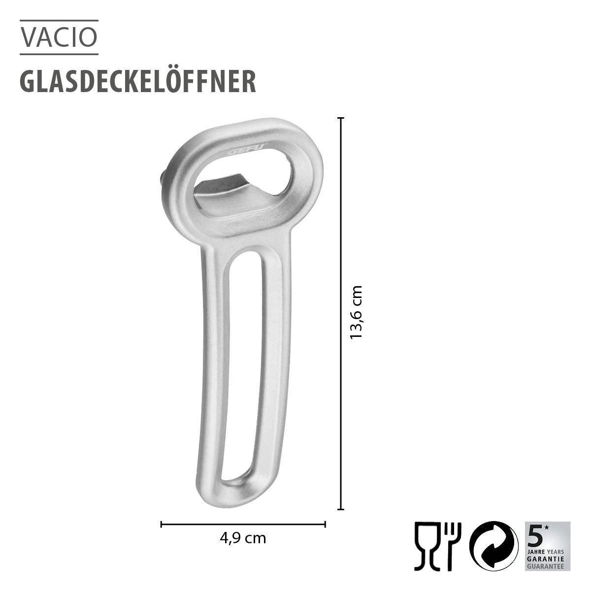 Glasdeckelöffner VACIO