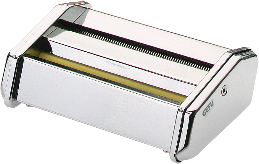 Nudelschneider-Aufsatz aus Edelstahl für Gefu Pastamaschine Nudelschneider-Aufsatz aus Edelstahl für Gefu Pastamaschine, ideal zum Schneiden von hausgemachten Nudeln