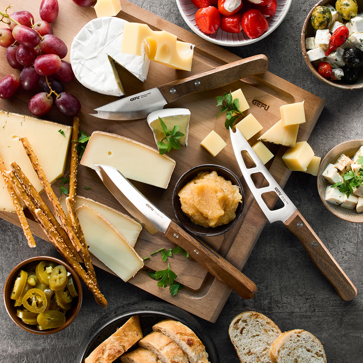 Käsemesser-Set CAVINA, 3-teilig