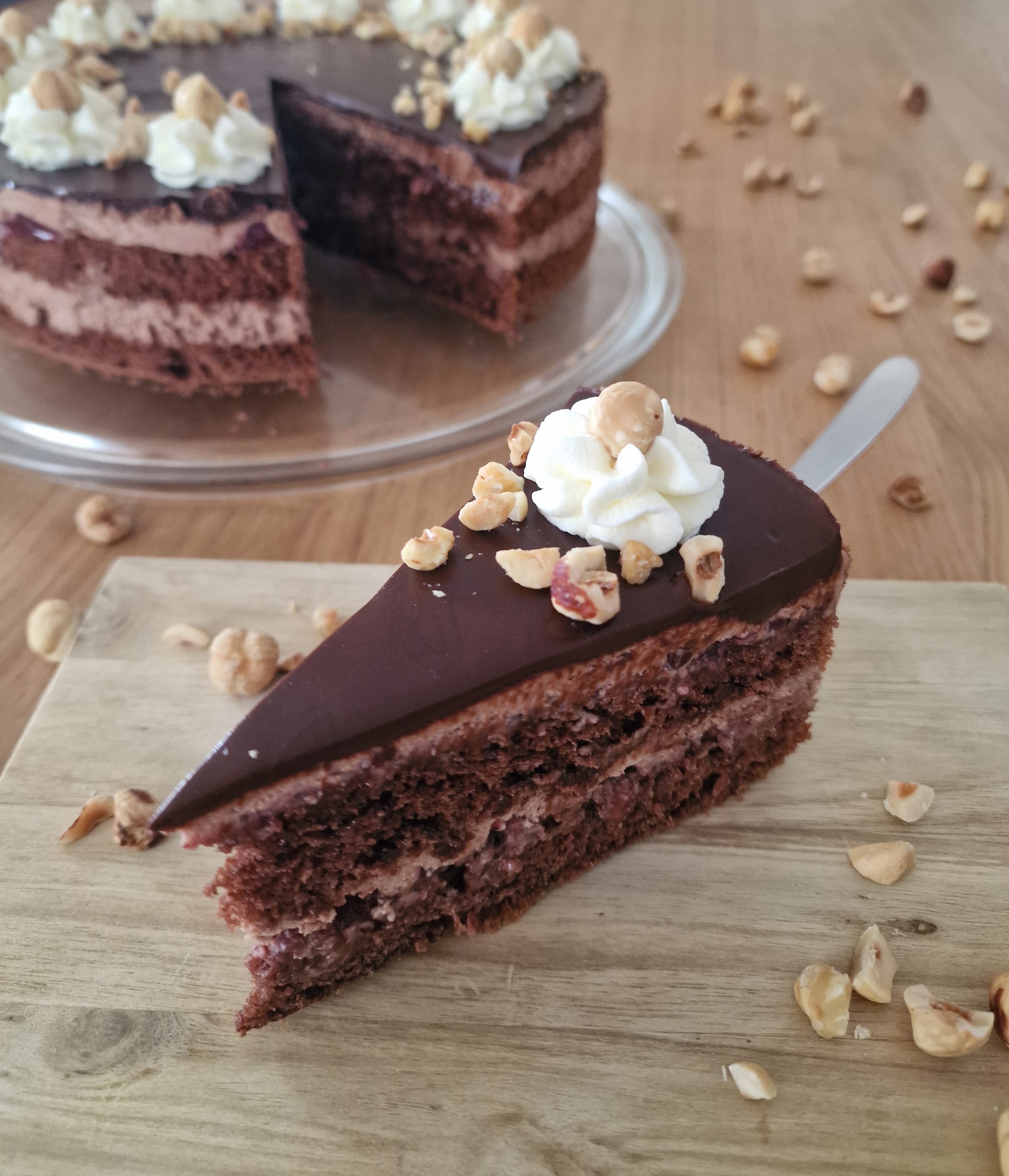 Schoko-Preiselbeertorte 