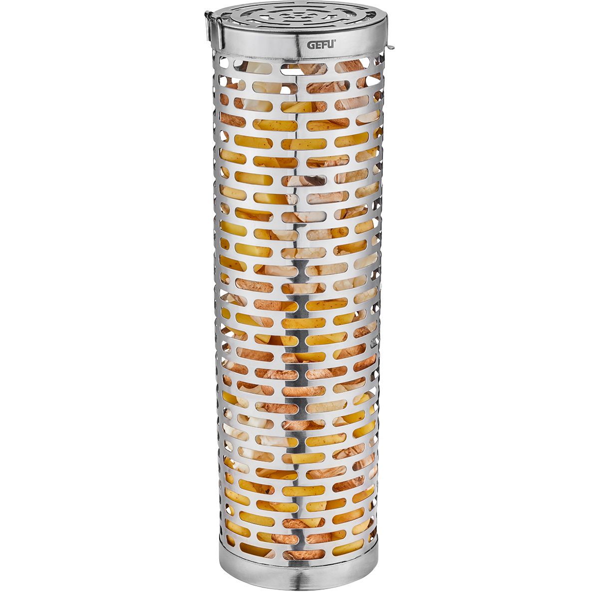 GEFU Rollgrillkorb Deluxe BBQ, 30,5 cm für Gemüse und Fleisc