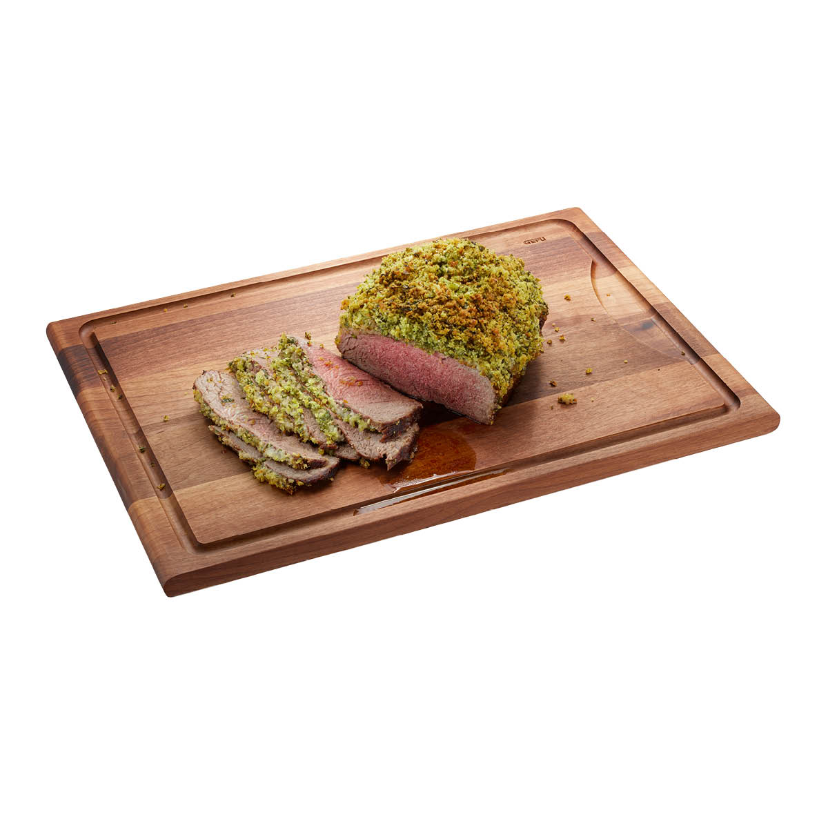 Chopping board ENNO, large with juice groove, walnut wood Chopping board ENNO, large with juice groove, walnut wood