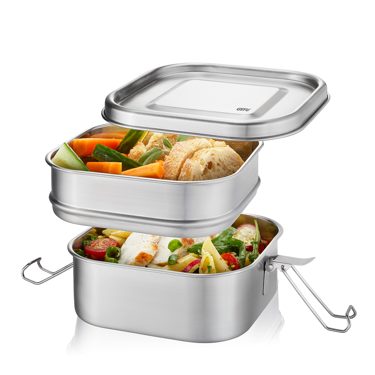 Lunch box ENDURE, stacked two-high