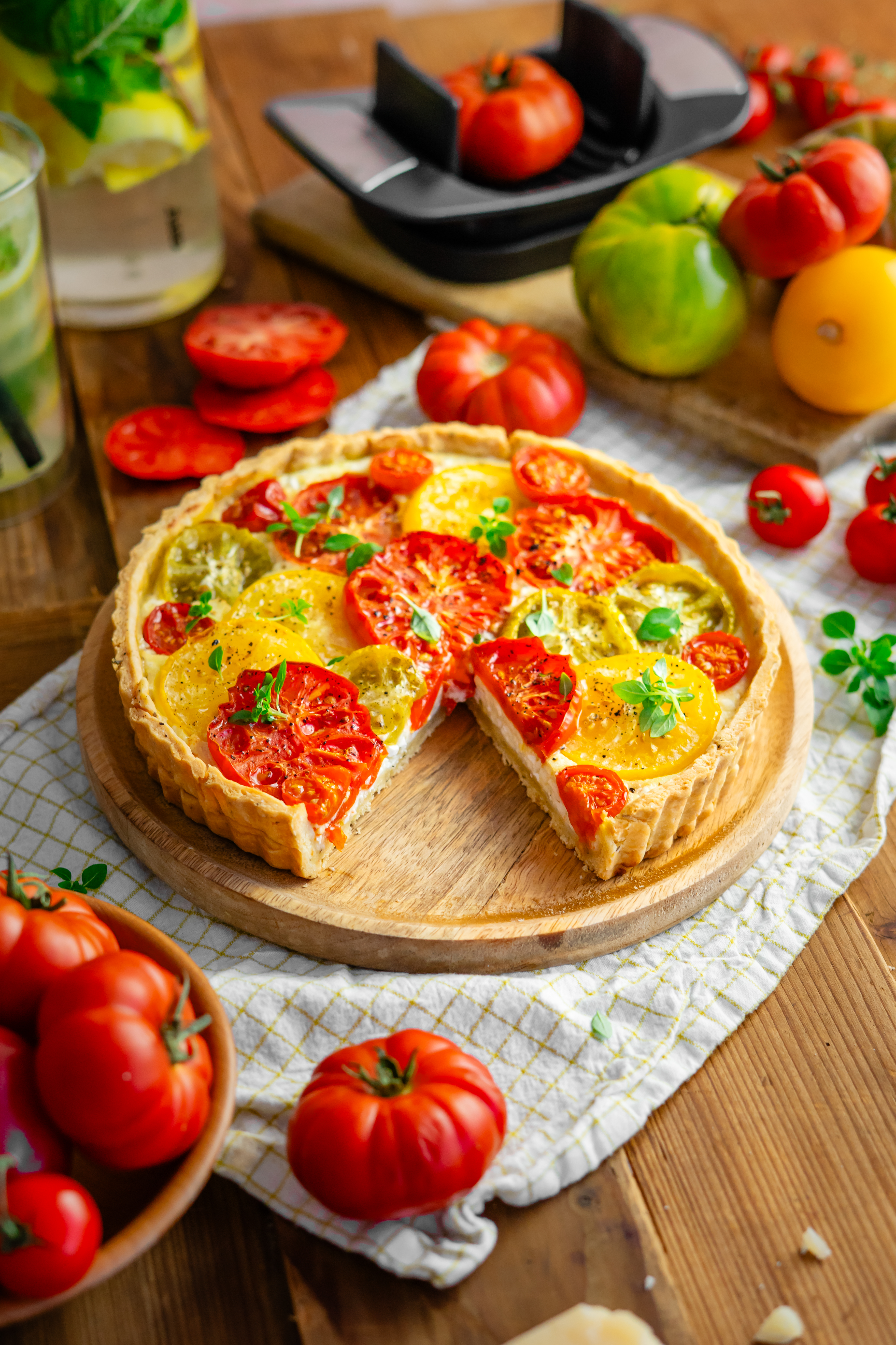 Sommerliche Tomatentarte 