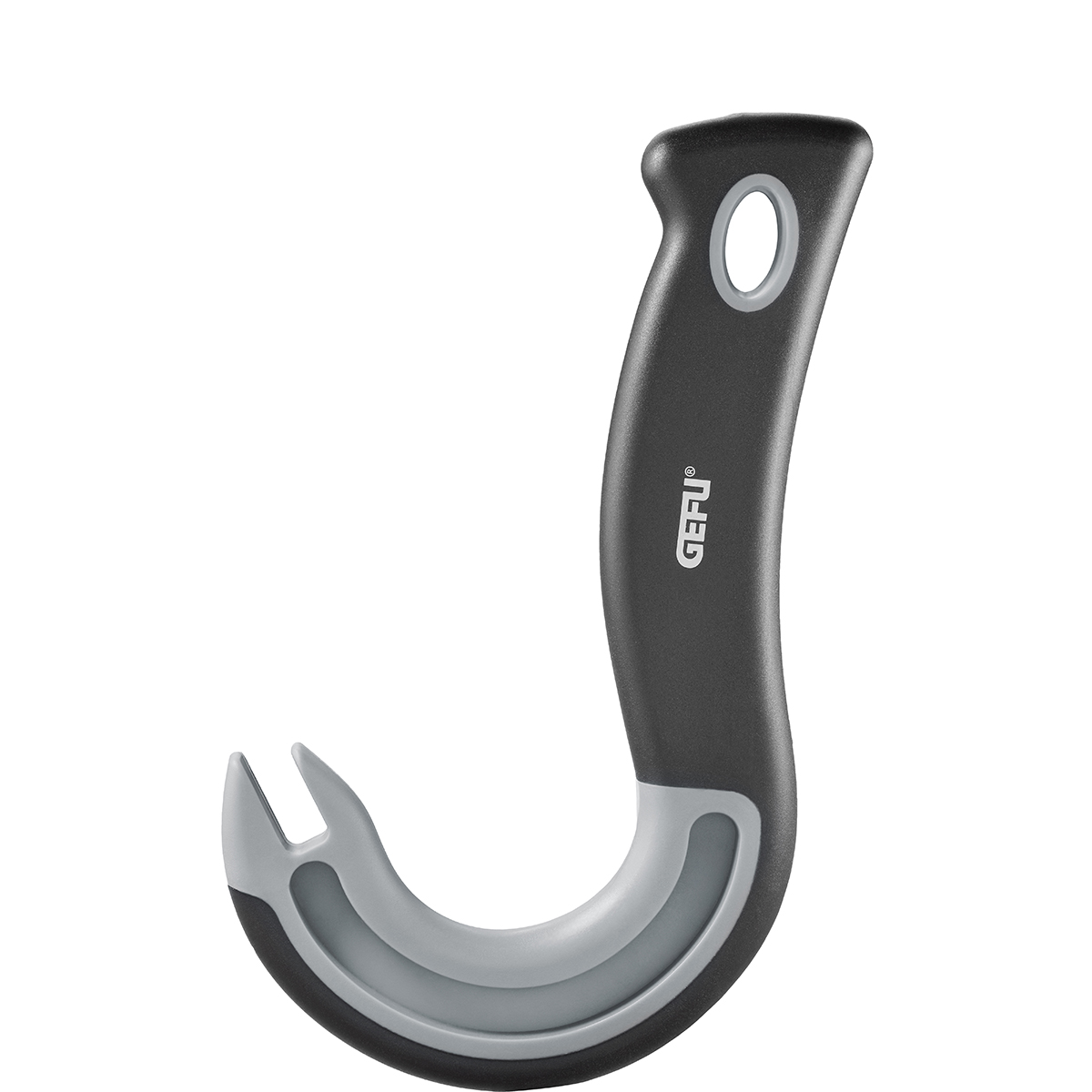 Moderner Flaschenöffner von GEFU mit elegantem Schwarz-Grau-Design