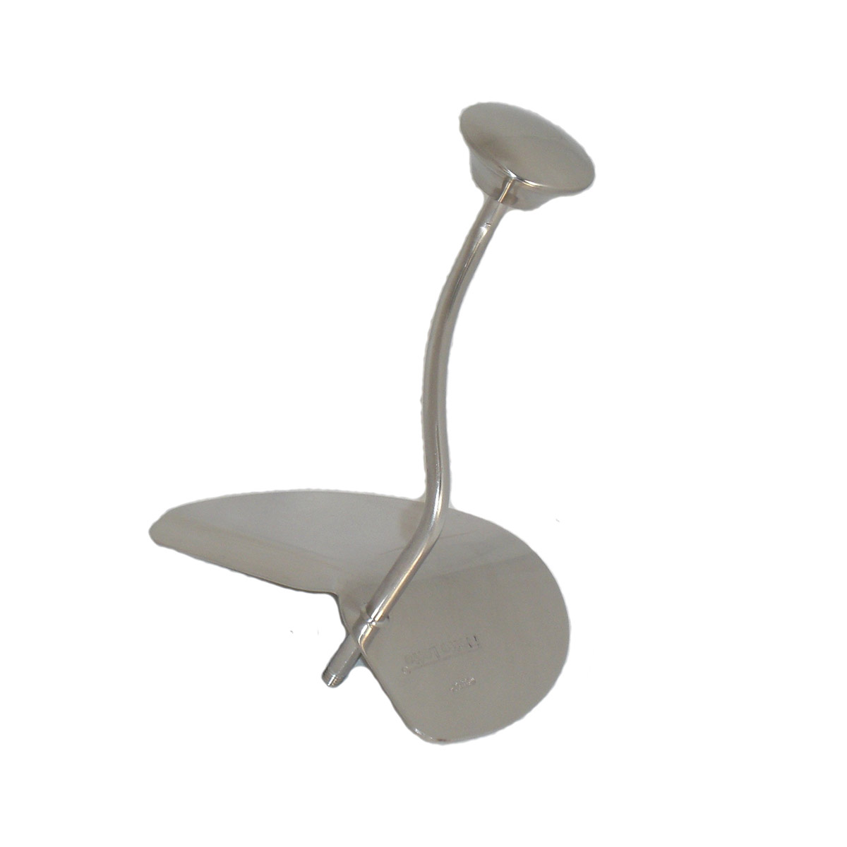 Moderner Edelstahl-Türstopper in eleganter Form Eleganter, gebogener Türstopper aus Edelstahl, ideal für den modernen Wohnstil