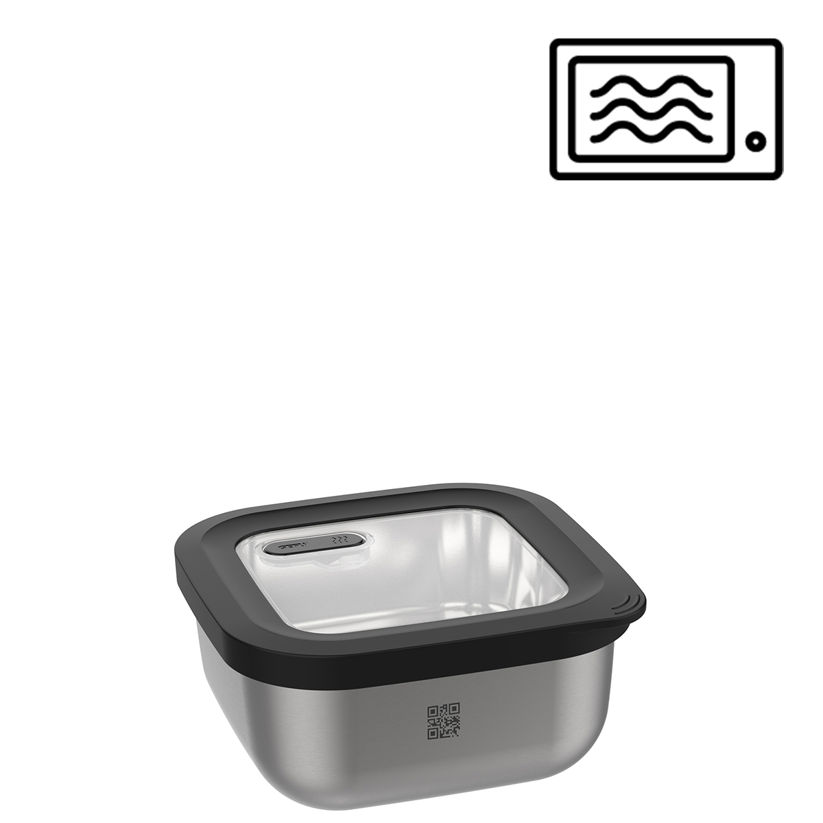 Food storage container PROVIDO, square, 400 ml (Freshness control and stock checks via app)