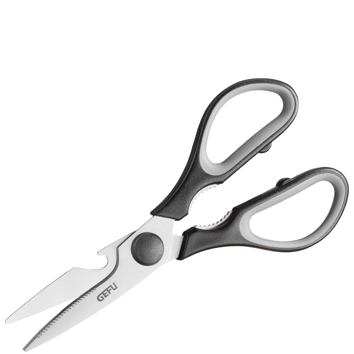 Hochwertige Universalschere mit ergonomischem Griff Universalschere mit schwarzem und grauem Griff, geeignet für vielseitige Anwendungen in der Küche