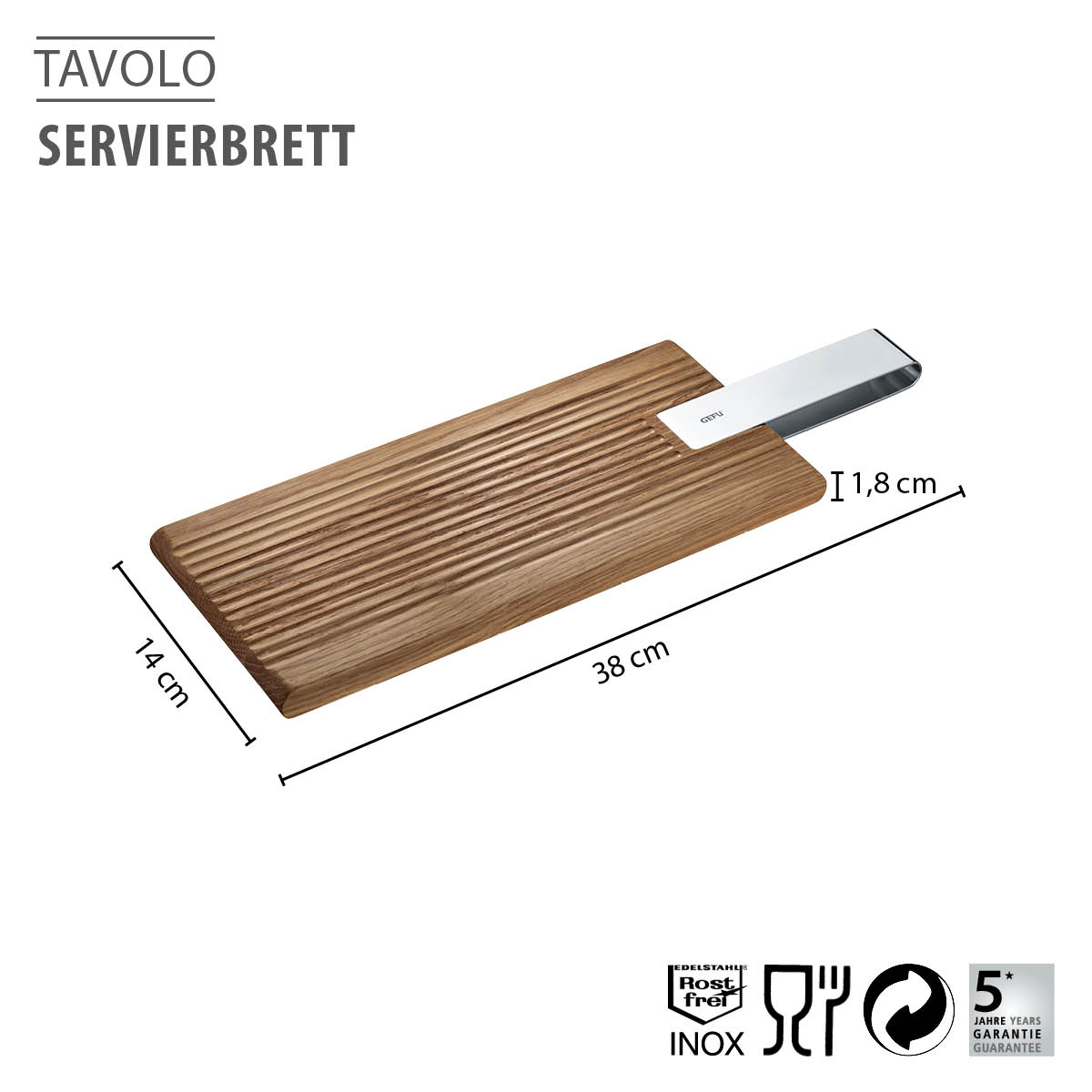 Servierbrett TAVOLO, klein