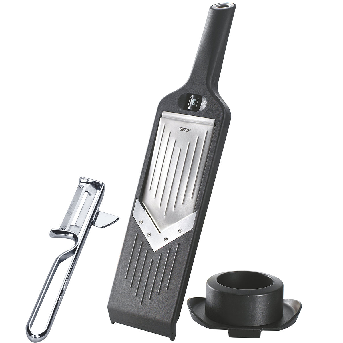 Hochwertige Gemüsehobel- und Schäler-Set für präzises Schneiden und Schälen Gemüsehobel und Schäler-Set aus Edelstahl mit ergonomischem Griff, ideal für präzises Schneiden von Obst und Gemüse