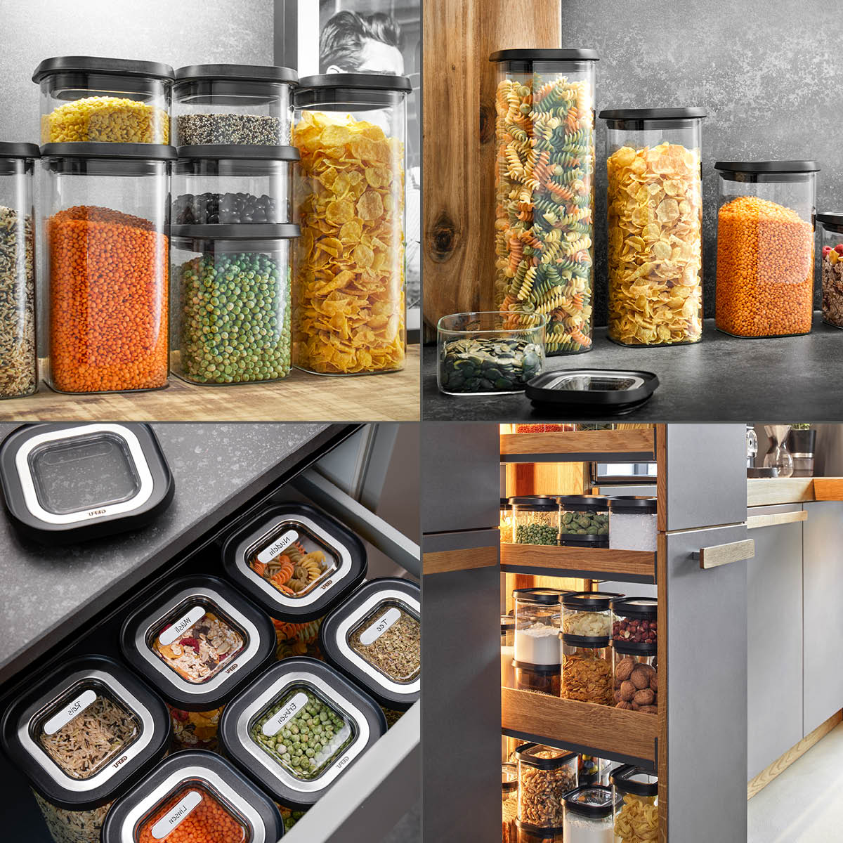 Vorratsdose PANTRY 1.400 ml luftdicht & stapelbar