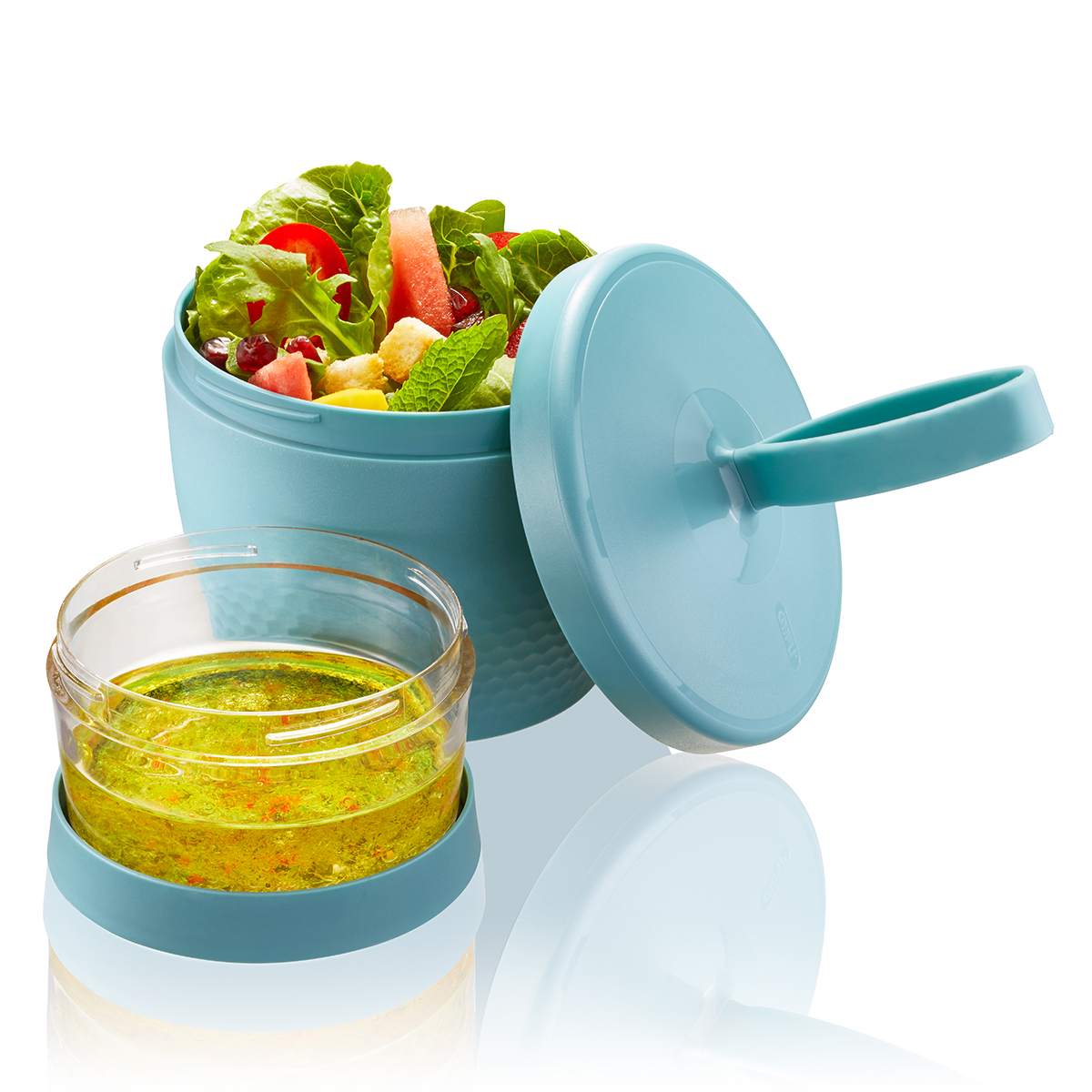 Snack Box FOODIE, 570 ml und 185 ml, azurblau