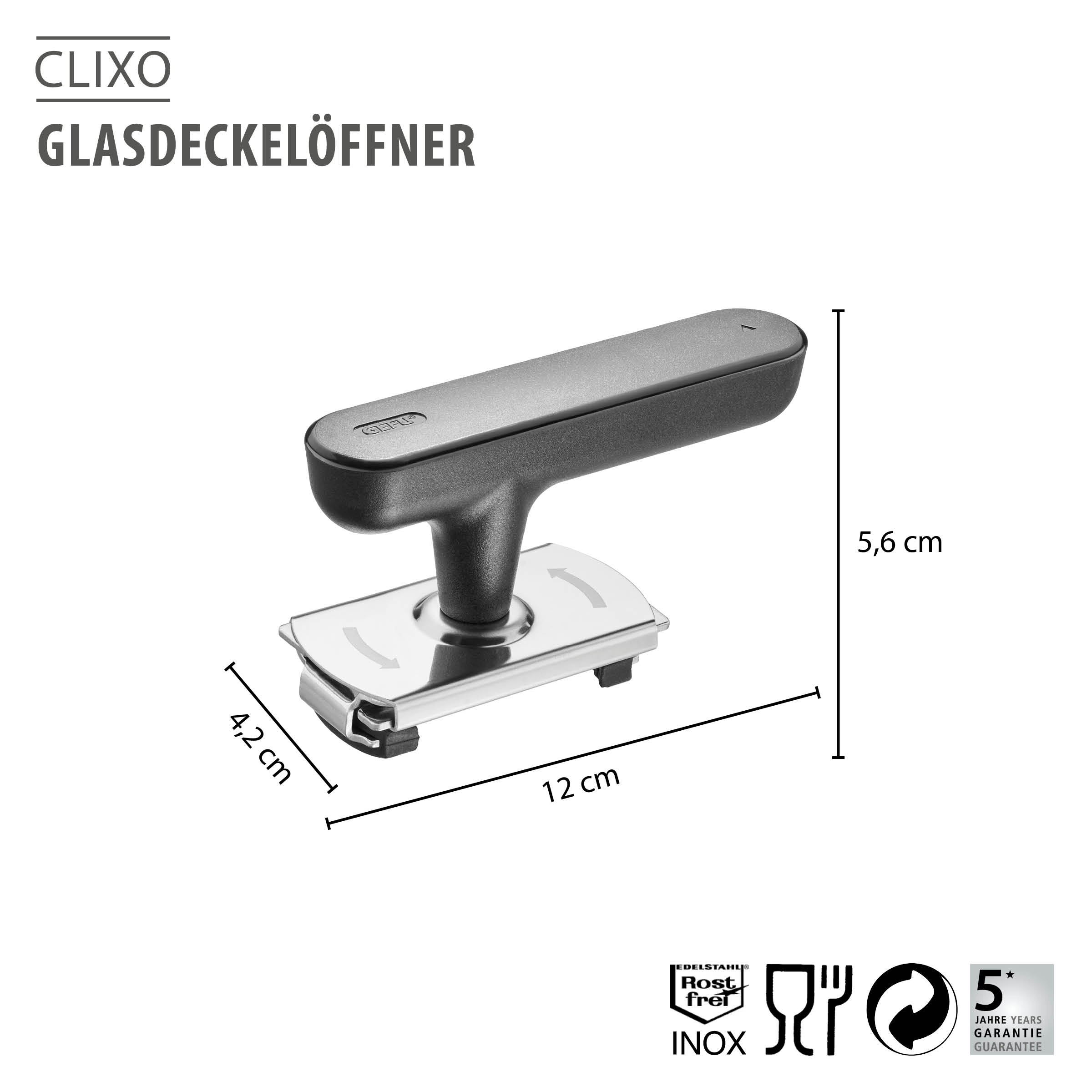 Glasdeckelöffner CLIXO