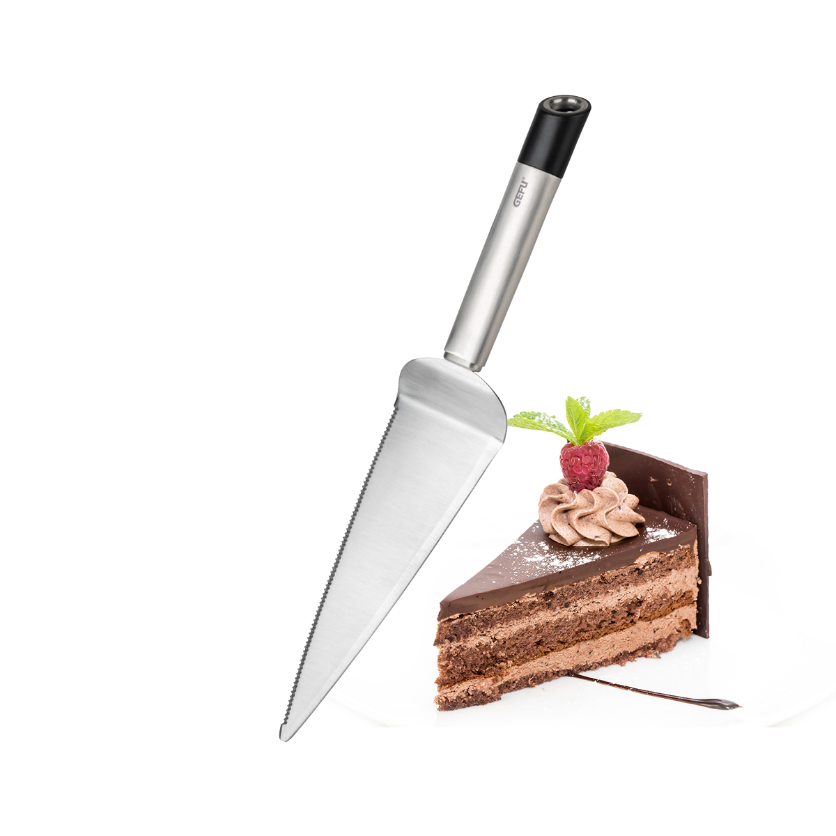 Tortenheber mit Wellenschliff PRIMELINE – Edelstahl Kuchenheber