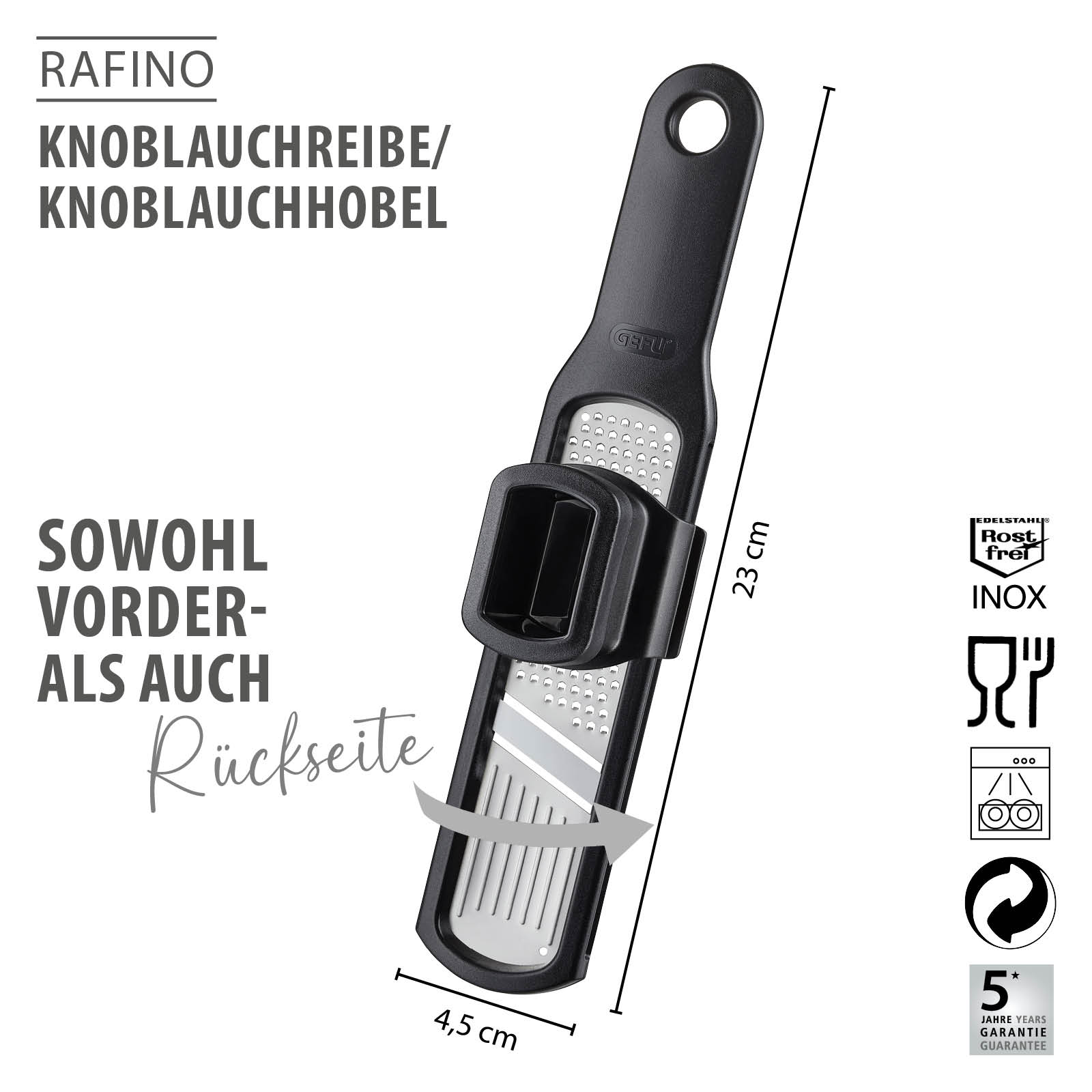 Knoblauchreibe/-Hobel RAFINO