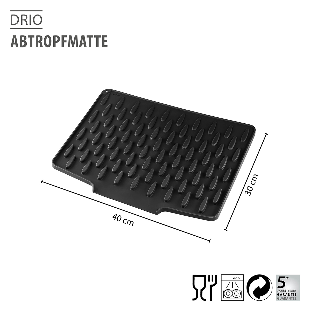 Abtropfmatte DRIO