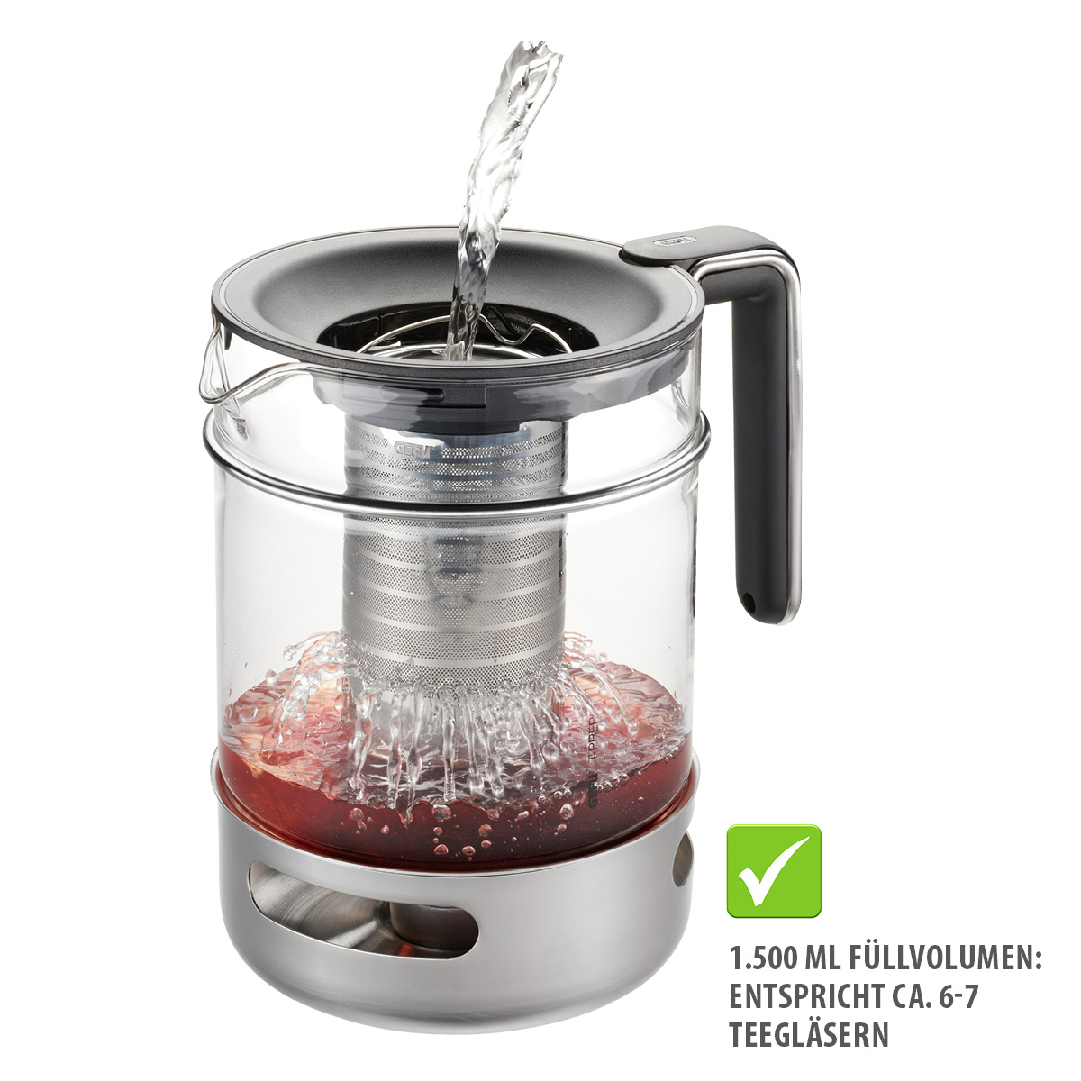 Teapot, 1.500 ml incl. teapot warmer T-PREP Teapot, 1.500 ml incl. teapot warmer T-PREP