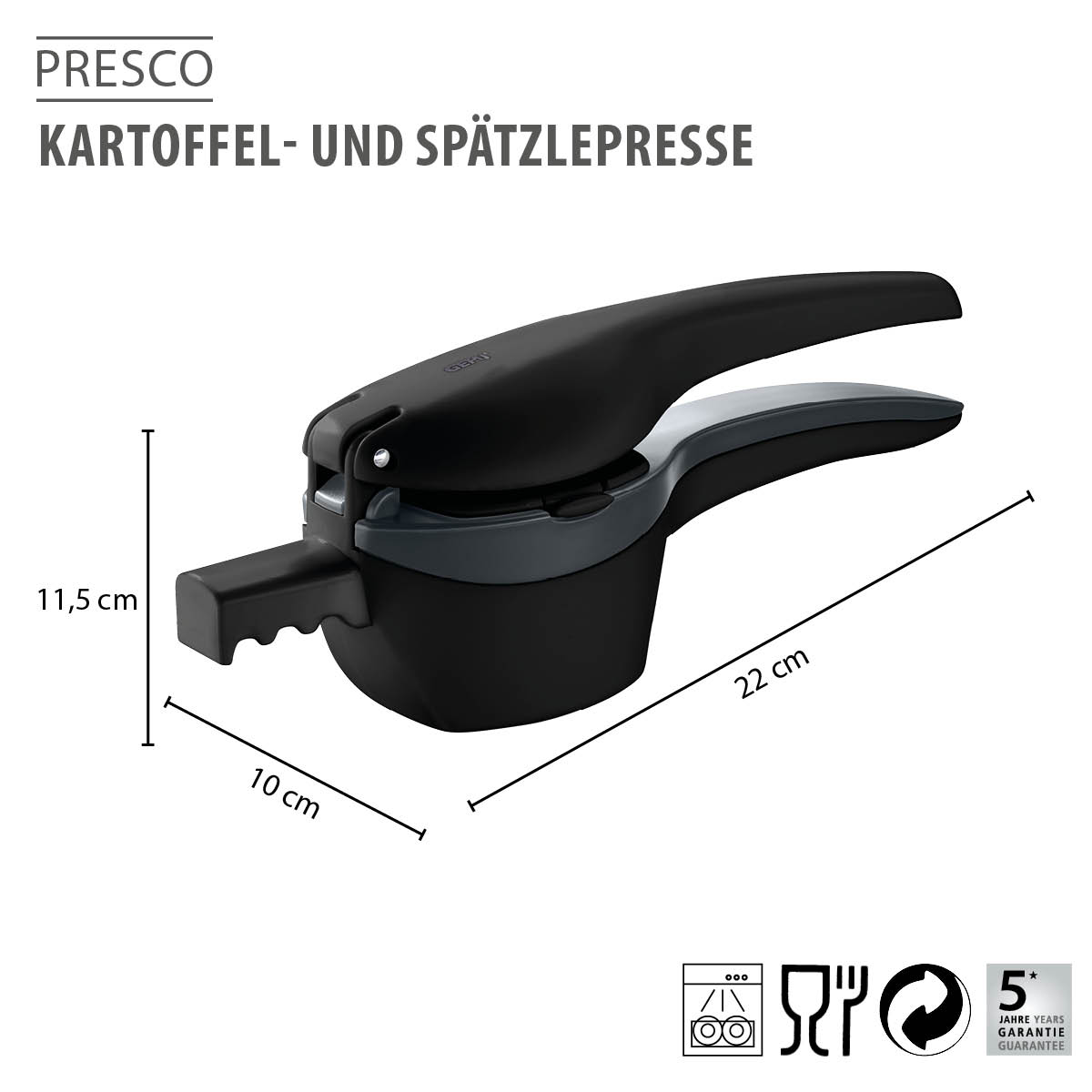 Kartoffel- und Spätzlepresse PRESCO