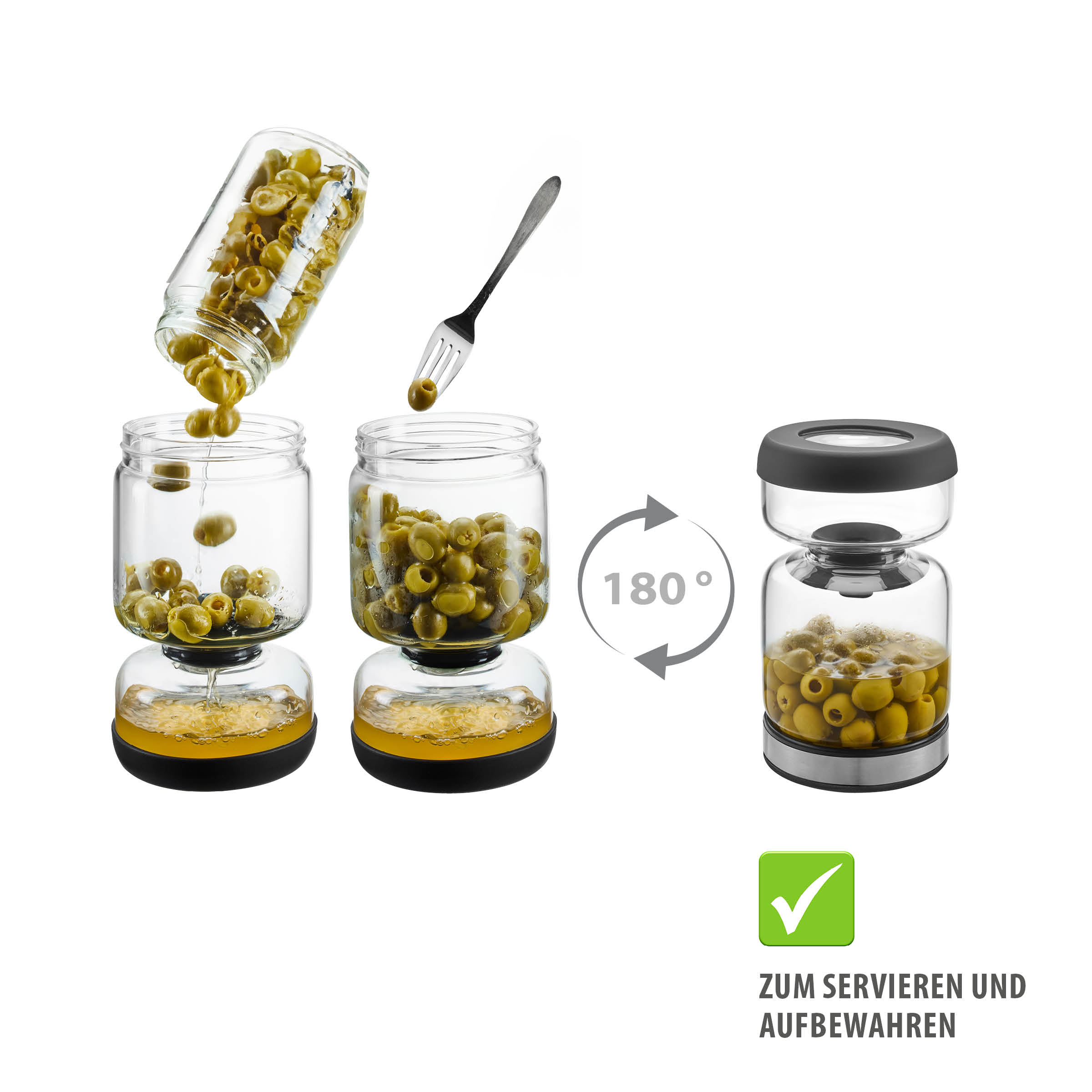 Abtropfglas LAVINA, 900 ml