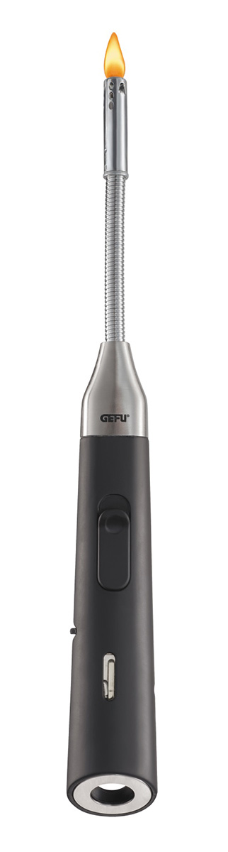 Flexibler Gasanzünder mit ergonomischem Griff Bild eines flexiblen Gasanzünders mit langem Hals und ergonomischem Griff