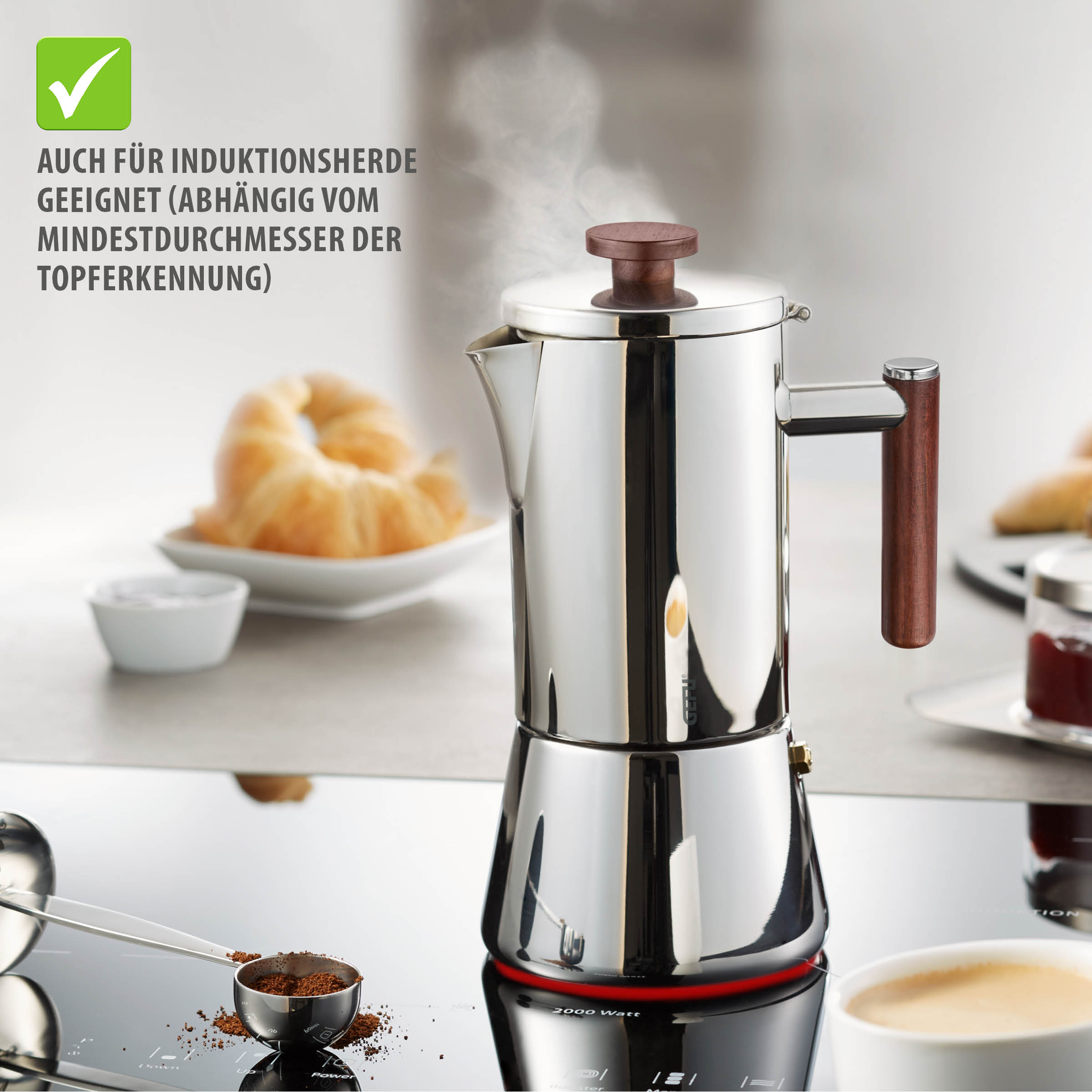 Espressokocher NANDO, 6 Tassen