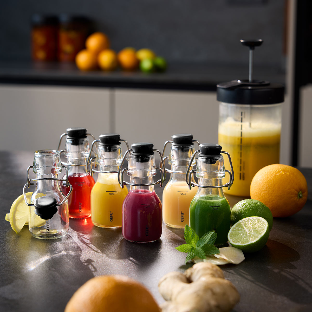 Shot bottles GINGO, 60 ml, 6 pcs.