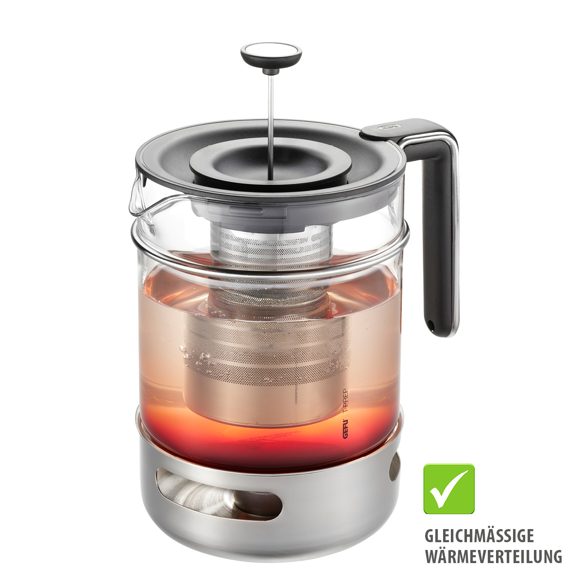 Teapot, 1.500 ml incl. teapot warmer T-PREP Teapot, 1.500 ml incl. teapot warmer T-PREP